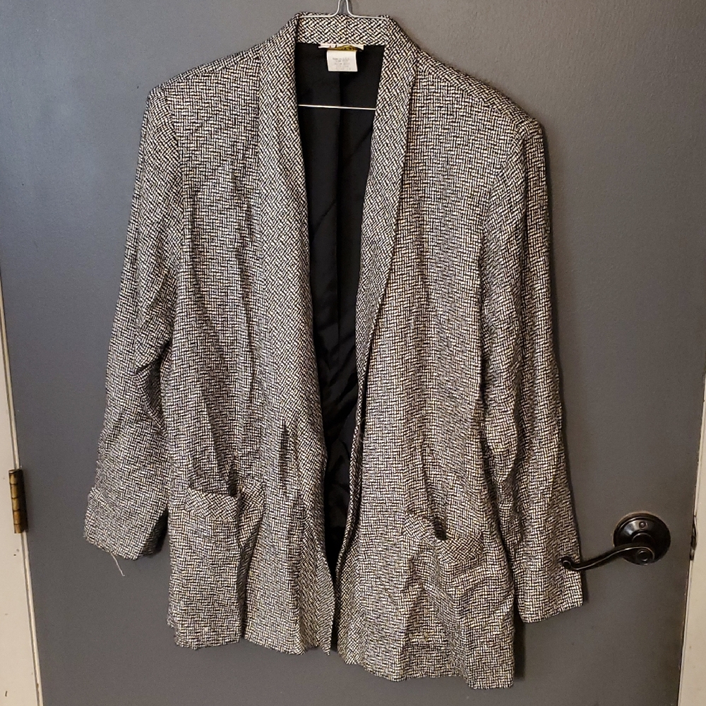 Jo Hardin Elegant Black and White Women's Blazer
